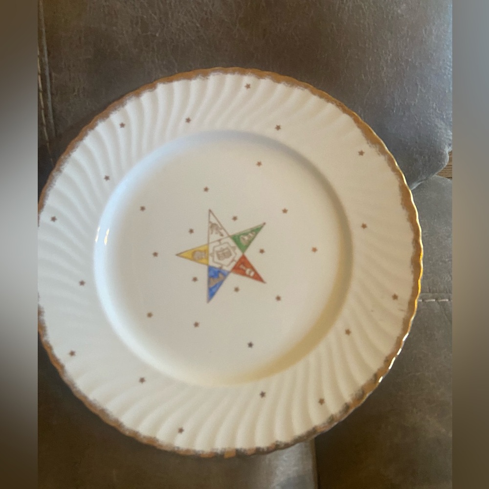 Order of the Eastern Star Masonic decorative plate